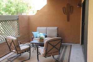 main patio sitting area