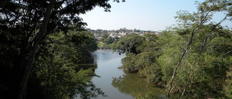 The view of San Ignacio from our covered patio.