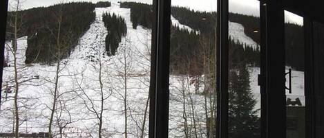 View from condo looking toward Copper Mountain.  Ski in/ski out.