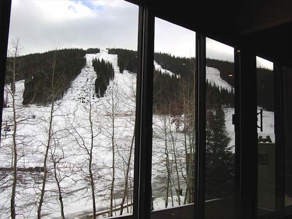 View from condo looking toward Copper Mountain.  Ski in/ski out.