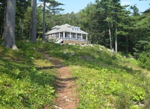 Coming up the path