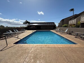 Great pool area for guests only. 
