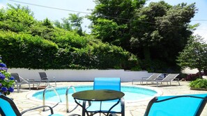 Our little private pool, a splash of cool