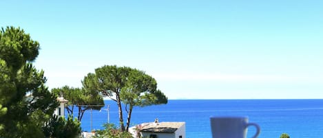 Caffè in terrazza con vista mozzafiato sulle Pontine e sul Circeo