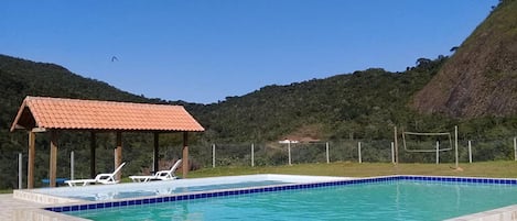 Piscinas na área comum