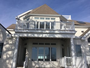 Back of the house facing the water