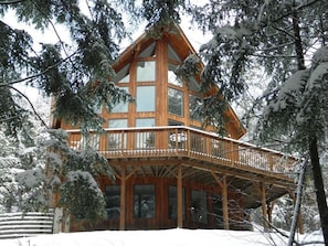 View of Chalet from backyard