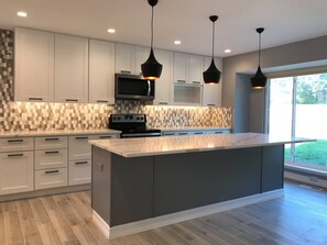 Newly renovated kitchen.
