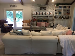 Family gathering room with seating for 8.