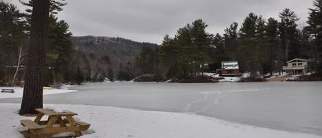 Ice covered Boulder Beach