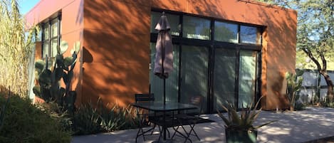 Morning light on patio