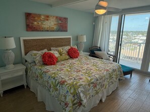 Primary bedroom with private balcony