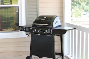 Grill for guest use. LP gas included.