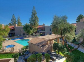 Pool and barbecue area