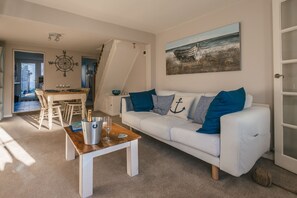There's plenty of space in the lounge with chairs & large sofa.