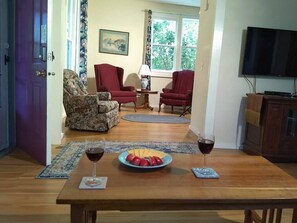 Parlor with comfortable chairs