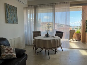 inside dining and living space