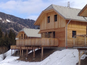 View of the chalet & the verandah