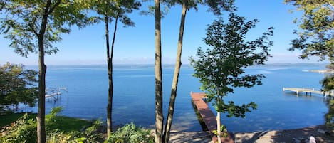 Beautiful Seneca Lake looking west from the house.