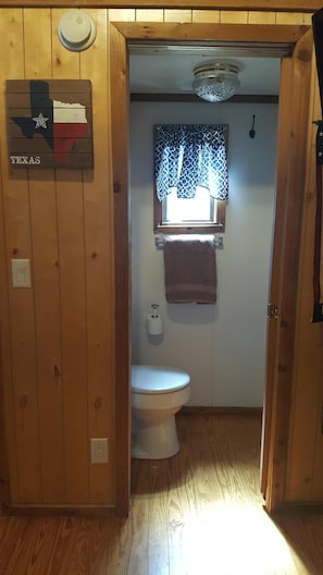 Bathroom with shower and toilet