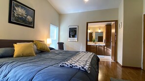 Master bedroom and bath. It's quiet and cozy here.