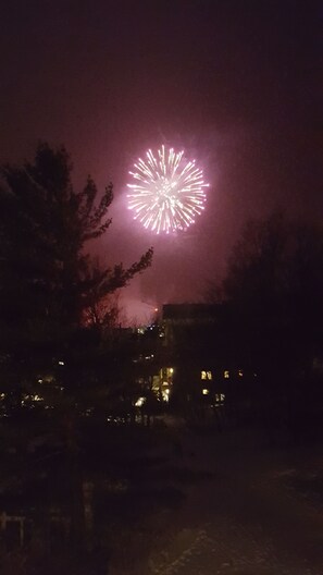 fireworks view from living room