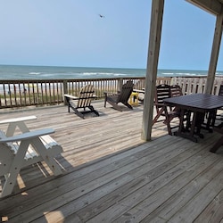 ocean front deck