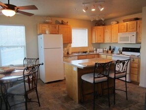 Kitchen and dining area