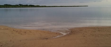 White sandy beach