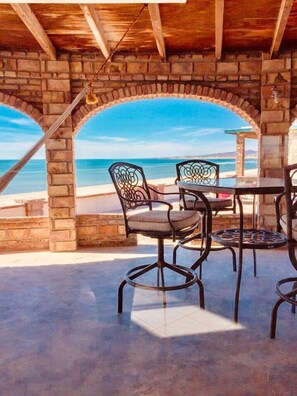 Sunset dinners outside! 