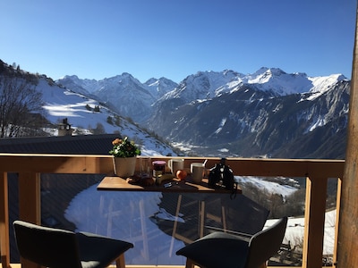 Neu im Februar 2019 Villard-Reculas! Top of Südlage Cottage renoviert.