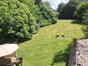 Part of the garden seen from the balcony