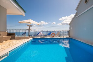 Pool and sun loungers