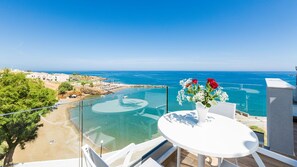 The villa is located only a stone-throw away from the sandy beach