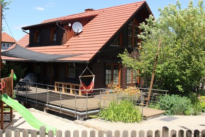 Komfortables Holzhaus im Herzen der Sächsischen Schweiz oberhalb Rathen