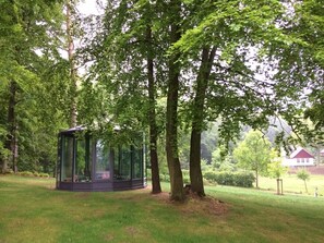 The new teahouse with a 360° panorama