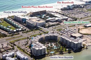 Resort overview showing Gulf of Mexico Beach