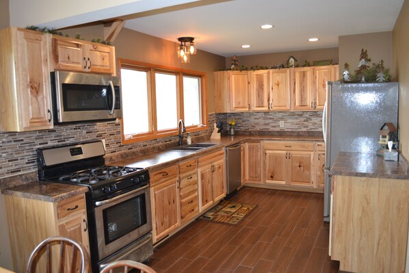 Open concept kitchen 