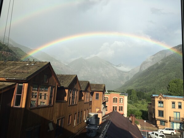 rainbows from  east window