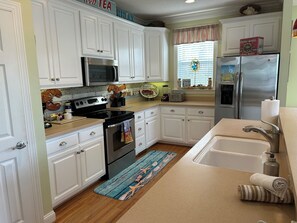 Main level (1st floor) Kitchen with New Refrigerator and Dishwasher