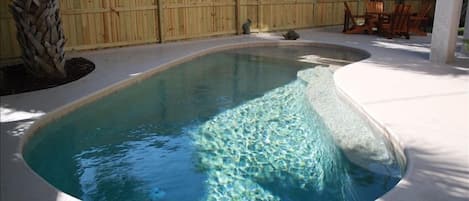 Private Salt-water system pool.