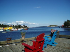 on the wharf