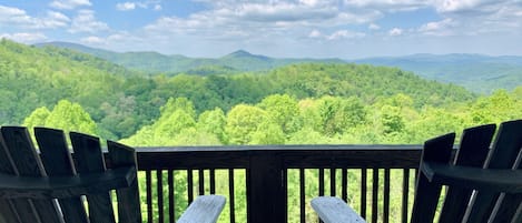 Balcony view of mountains 