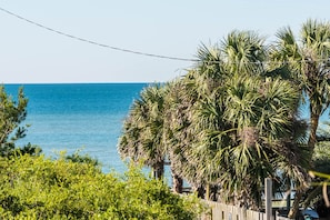 Southern view of Gulf  from main living area deck.