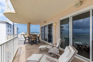 Nice, large balcony!! A great place to enjoy your morning coffee. 