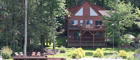 A view of the property from the lake.