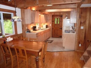 Kitchen and Dining Area.