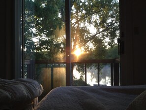 View from the master bedroom at dawn