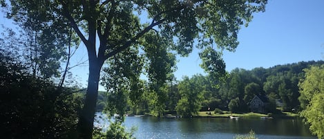 View from the house and deck of the lake