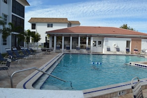 Heated pool and clubhouse